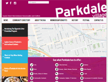 Tablet Screenshot of parkdalevillagebia.com